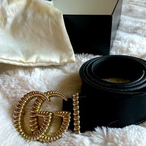 Gucci Torchon GG Belt (Black)